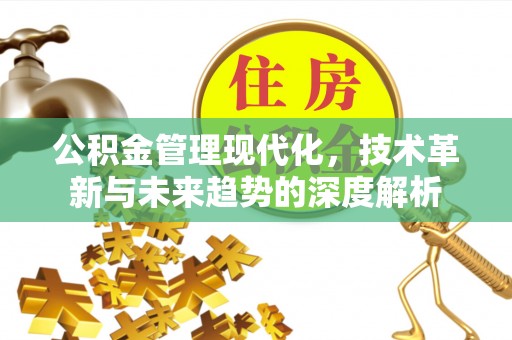 常熟公积金管理现代化，技术革新与未来趋势的深度解析